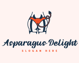 Naughty Kinky Devil Lingerie logo design