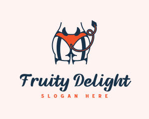 Naughty Kinky Devil Lingerie logo design