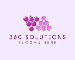 Fruit Berry Grapes  logo design