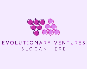 Minimalist Berry Grapes  logo design