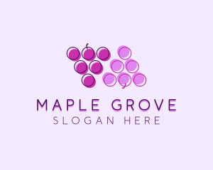 Fruit Berry Grapes  logo design