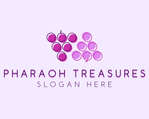 Fruit Berry Grapes  logo design