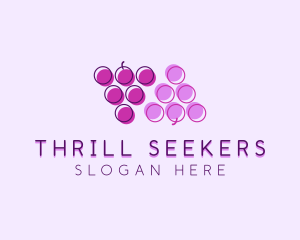 Fruit Berry Grapes  logo design