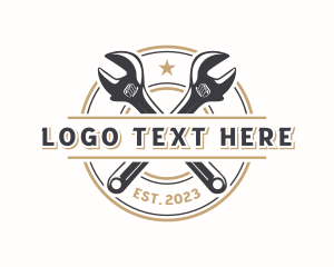 Tradesman - Wrench Tool Mechanic logo design