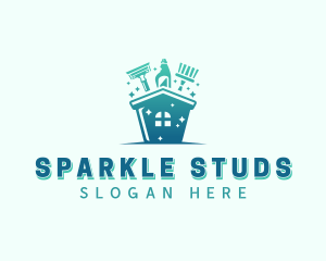 Sparkles Housekeeping Cleaning  logo design