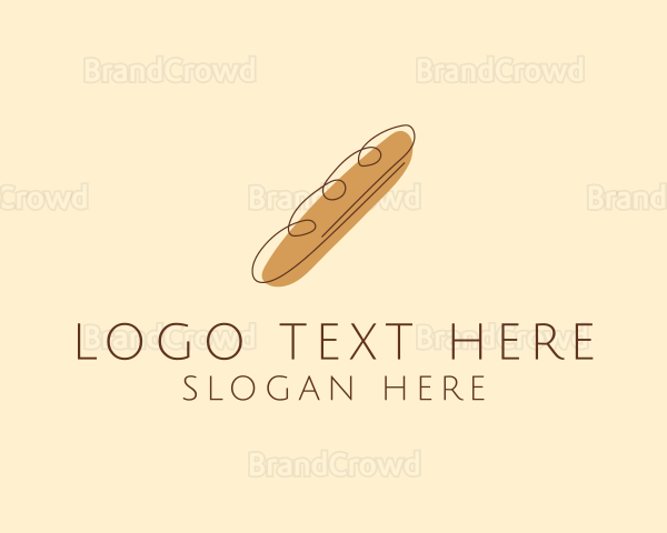 French Baguette Bread Deli Logo