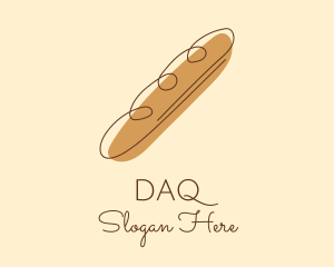 French Baguette Bread  Logo