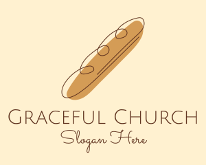 Baker - French Baguette Bread logo design
