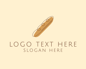 Baguette - French Baguette Bread Deli logo design