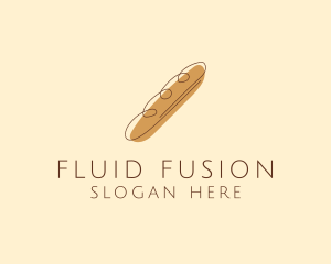 French Baguette Bread Deli logo design