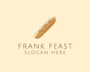 French Baguette Bread Deli logo design