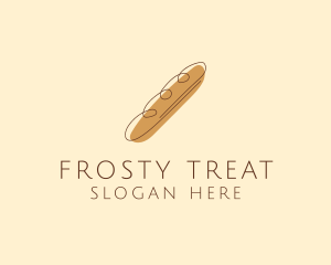 French Baguette Bread Deli logo design