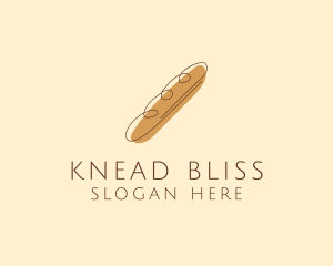 French Baguette Bread Deli logo design