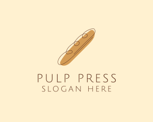 French Baguette Bread Deli logo design