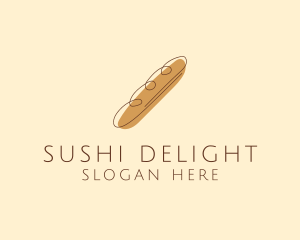 French Baguette Bread Deli logo design