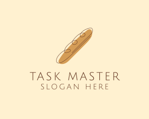 French Baguette Bread Deli logo design