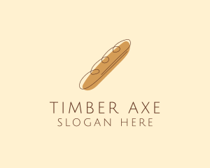 French Baguette Bread Deli logo design