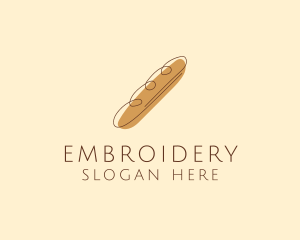 French Baguette Bread Deli logo design