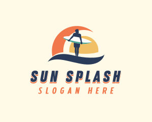 Beachwear - Sea Wave Surfer logo design