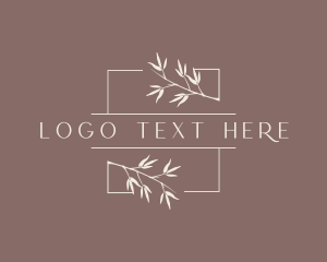 Organic Leaf Branch Logo