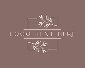 Skincare - Organic Leaf Branch logo design