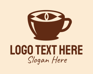Coffee Cup Eye  Logo