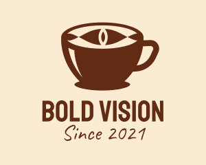 Coffee Cup Eye  logo design