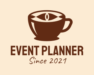 Hot Coffee - Coffee Cup Eye logo design