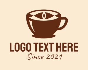 Fuel Gauge - Coffee Cup Eye logo design