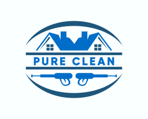 Pressure Washing Cleaning logo design