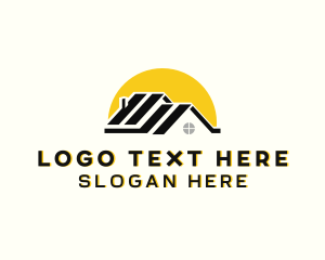 House - House Roof Repair logo design