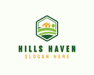 Backyard Lawn Landscaping Logo