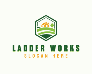 Backyard Lawn Landscaping Logo