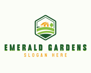 Backyard Lawn Landscaping logo design