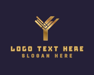 Programming - Cyber IT Programming Letter Y logo design