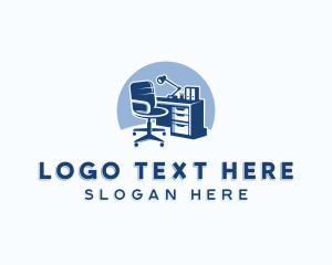 Office Chair - Office Interior Furnishing logo design