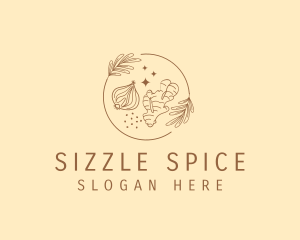 Organic Spices Ingredients logo design