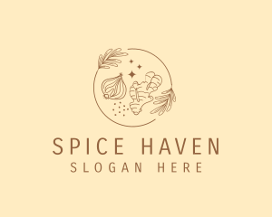 Organic Spices Ingredients logo design