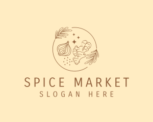 Organic Spices Ingredients logo design