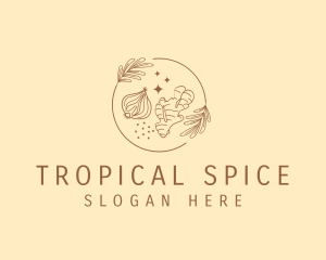 Organic Spices Ingredients logo design