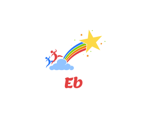 Playful Kids Rainbow Logo