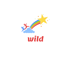 Playful Kids Rainbow Logo