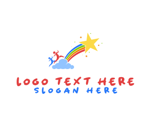 Clothing - Playful Kids Rainbow logo design