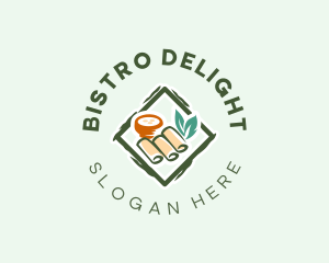 Spring Rolls Snack logo design