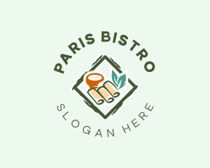 Spring Rolls Snack logo design