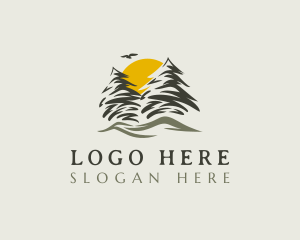 Forestry - Outdoor Pine Tree logo design