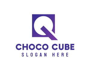 Square - Violet Square Q logo design