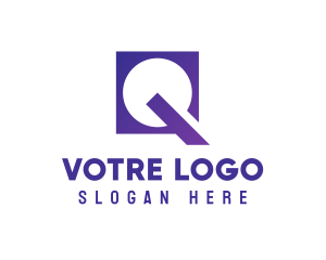 Violet - Violet Square Q logo design