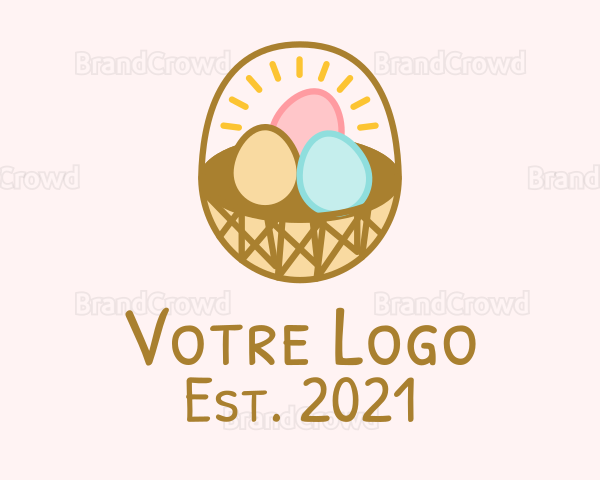 Easter Egg Basket Logo