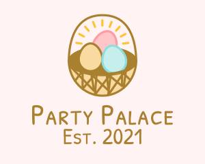 Easter Egg Basket  logo design